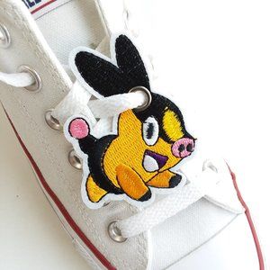 4/$20  pokemon Tepig shoe charm  Roller skate shoelace patch charm